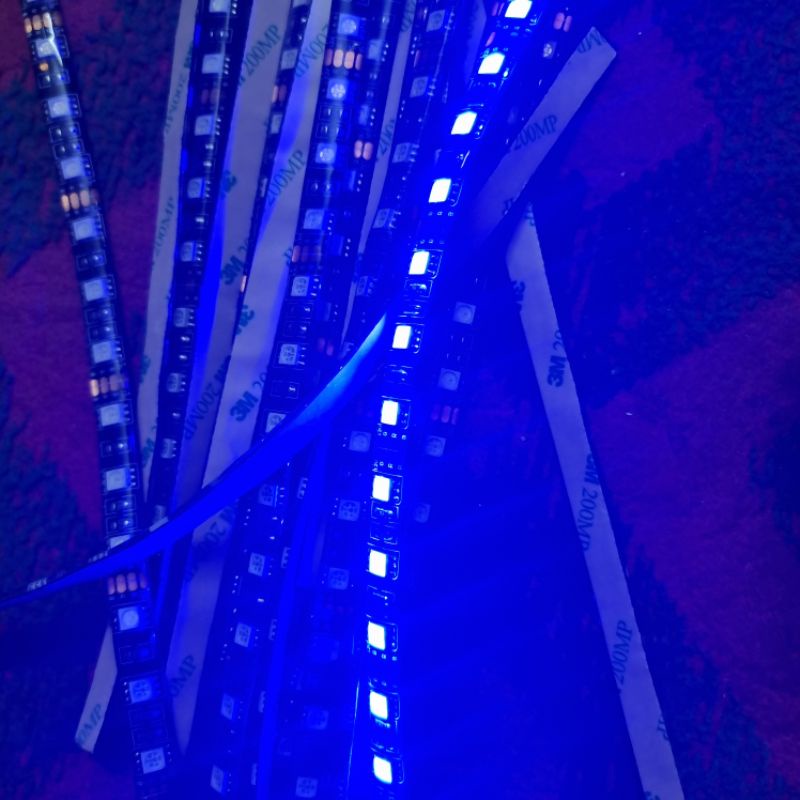 Dây đèn led 12v RGB 18 bóng dài 30cm /40cm