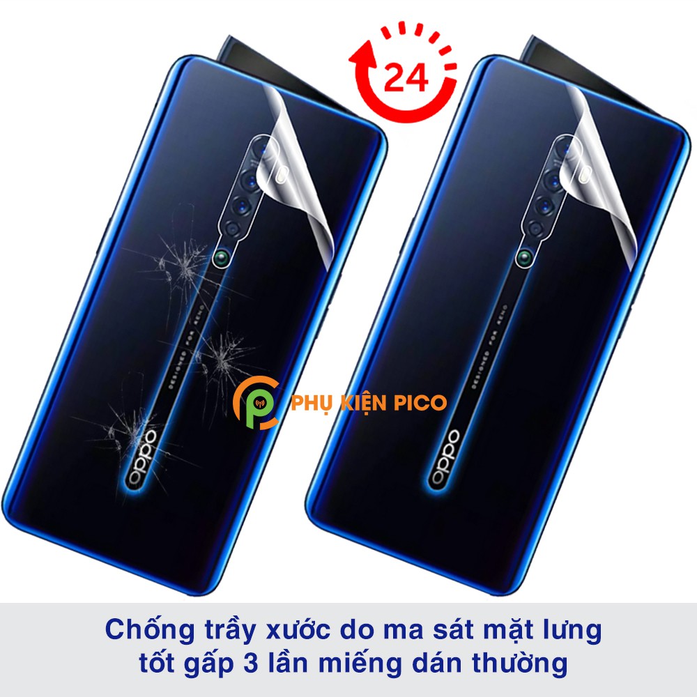 Dán lưng Reno 2 / Reno 4 full mặt lưng dẻo trong suốt PPF tự phục hồi vết xước - Dán lưng Oppo Reno 2