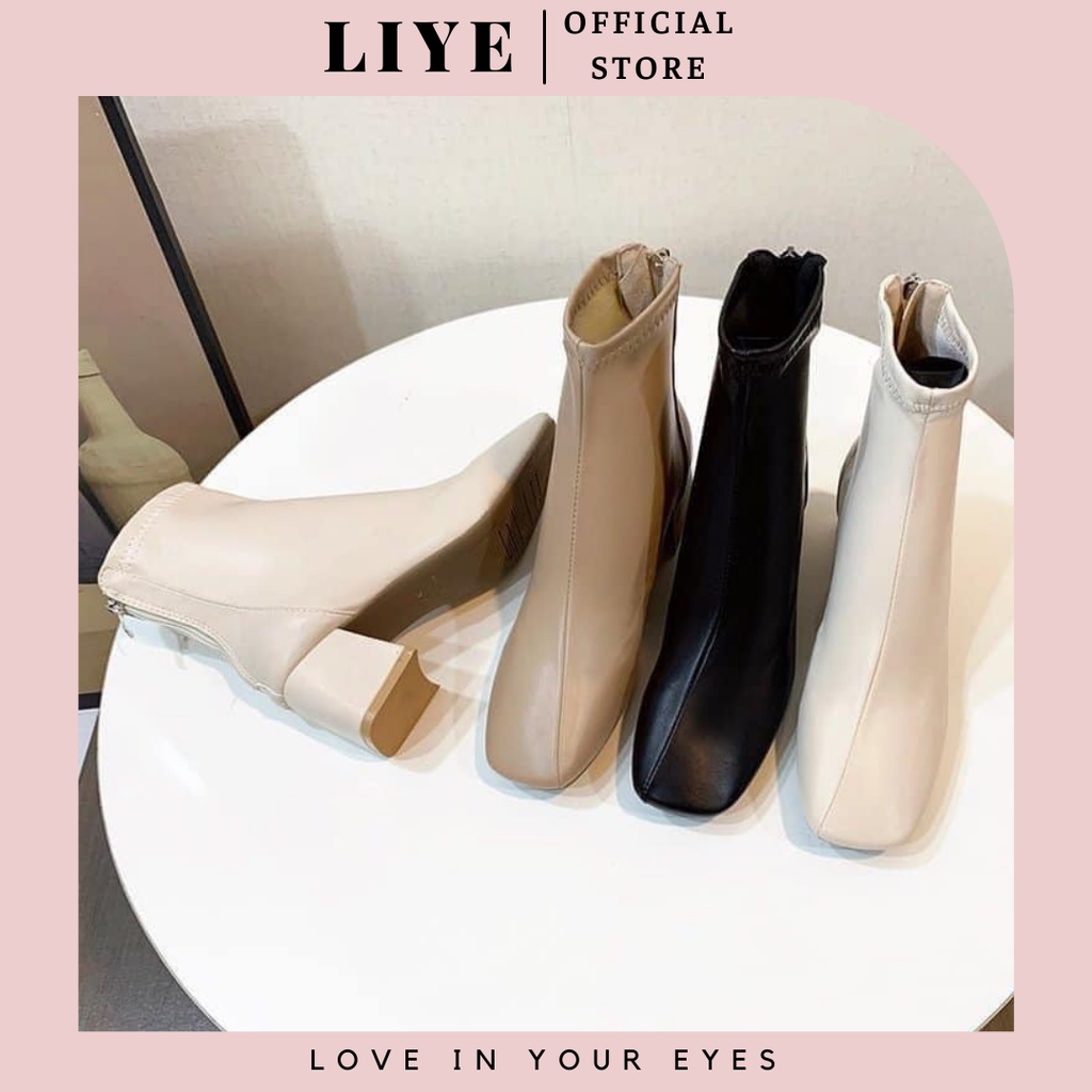 Giày Boots cổ trung có lót nỉ cao cấp