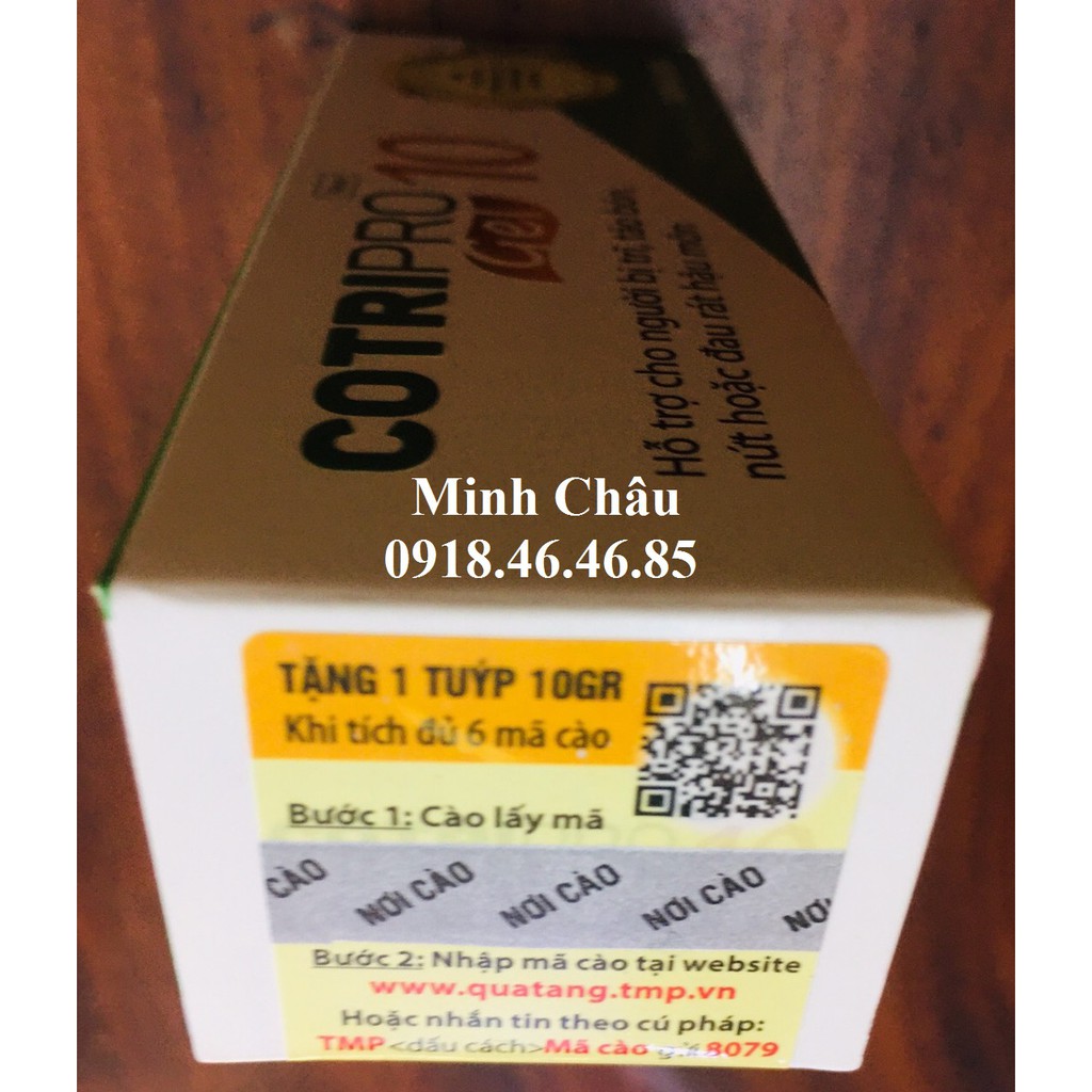 Mua 6h tặng 1h (tích tem) Cotripro Gel 10