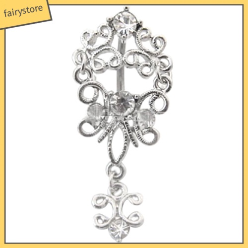 Khuyên Rốn Dạng Thanh Tạ Đính Đá Thời Trang Cho Nữ