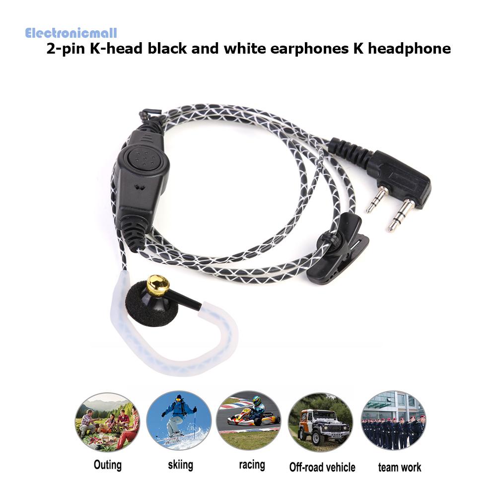Tai Nghe Điện Thoại K-type 2 Pin Cho Kenwood KPG Baofeng UV 5R