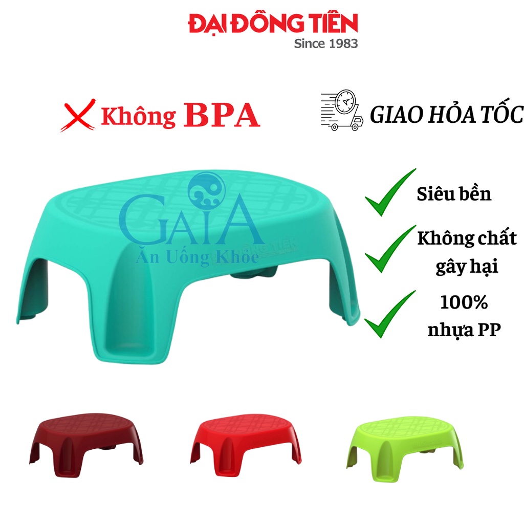 Ghế Nhựa Đòn Thấp Đại Đồng Tiến 100% Nhựa PP Có Thể Dùng Làm Ghế Nhà Tắm Ghế Bếp