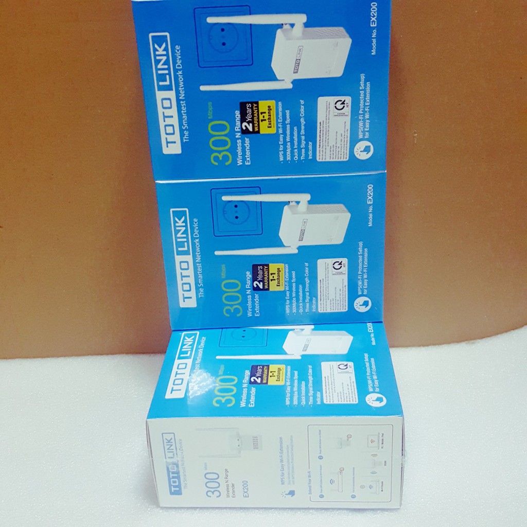 Bộ Mở Rộng Sóng Wifi Totolink EX200 Tốc Độ 300Mbps - Chính hãng