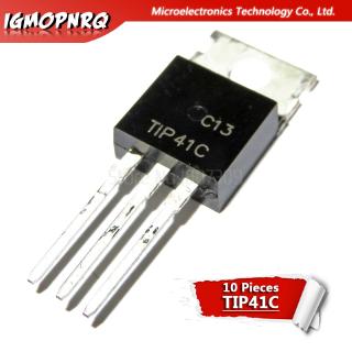 Set 10 tụ điện lưỡng cực TIP41C TIP41 TO-220 - BJT 6A 100V 65W NPN