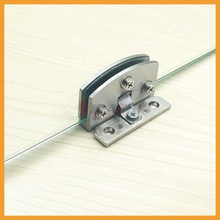 Bản lề cửa kính inox chốt chặn