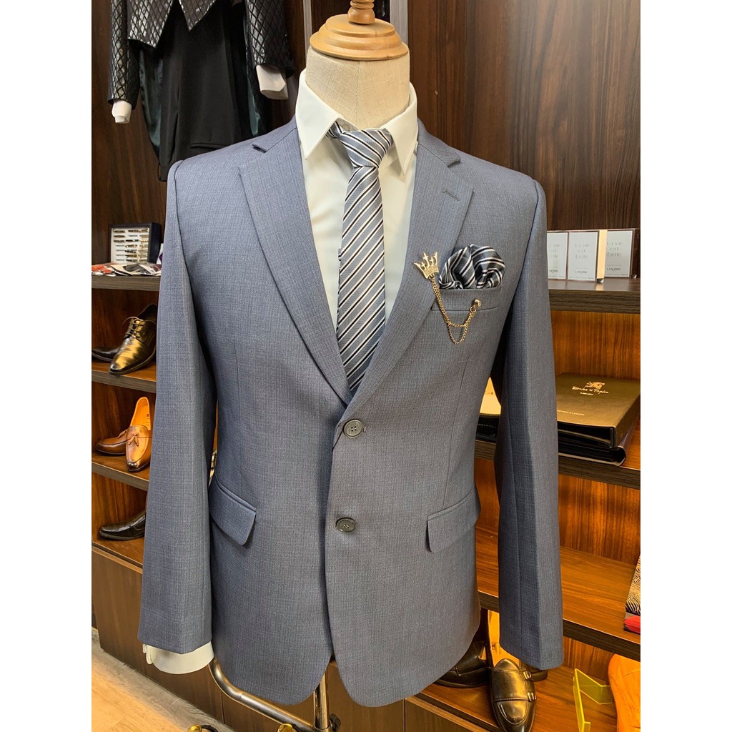 Bộ vest nam trung niên  mẫu mới nhất 2021 lịch lãm, sang trọng , đẳng cấp cho quý ông, tặng kèm cà vạt