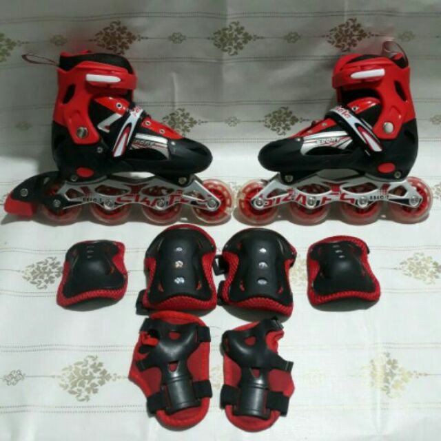Giày trượt Patin trẻ em, người lớn Sports đủ size-Giày trượt patin thể thao + Bộ bảo hộ