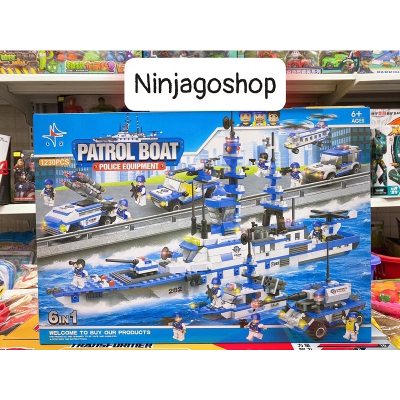 [Giá hủy diệt] Lắp ráp xếp hình Lego City 0172 0175 0171 : Tàu sân bay - tàu chiến hạm