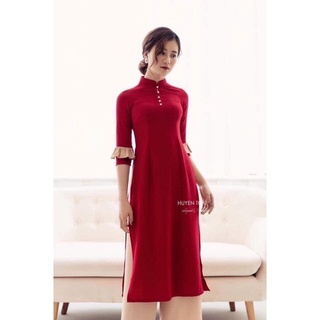 Áo dài tay bèo lụa tây thi-kèm ảnh thật