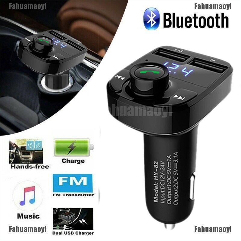 Thiết Bị Phát Sóng Fm Mp3 Kiêm Bộ Sạc Không Dây Huamayi 2 Cổng Usb