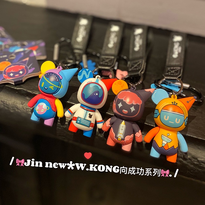 Móc Khóa Cặp Đôi Jinnew X W.KONG Chính Hãng Họa Tiết Wukong Series Graffiti