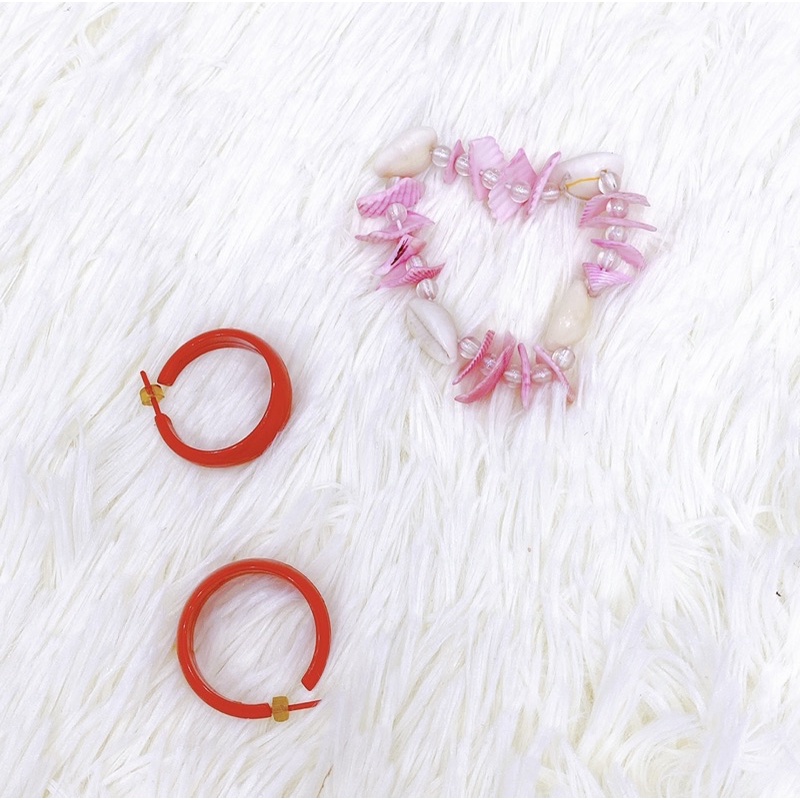 Combo bông tai - vòng tay