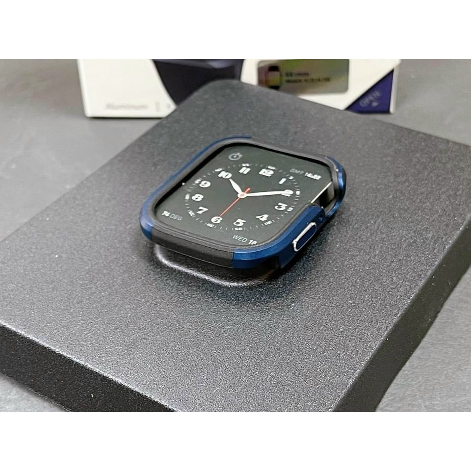 Case cho Apple Watch Series 6 / Series 5 / Series 4 / SE , ốp chống sốc viền thép cao cấp - Hàng chính hãng WIWU
