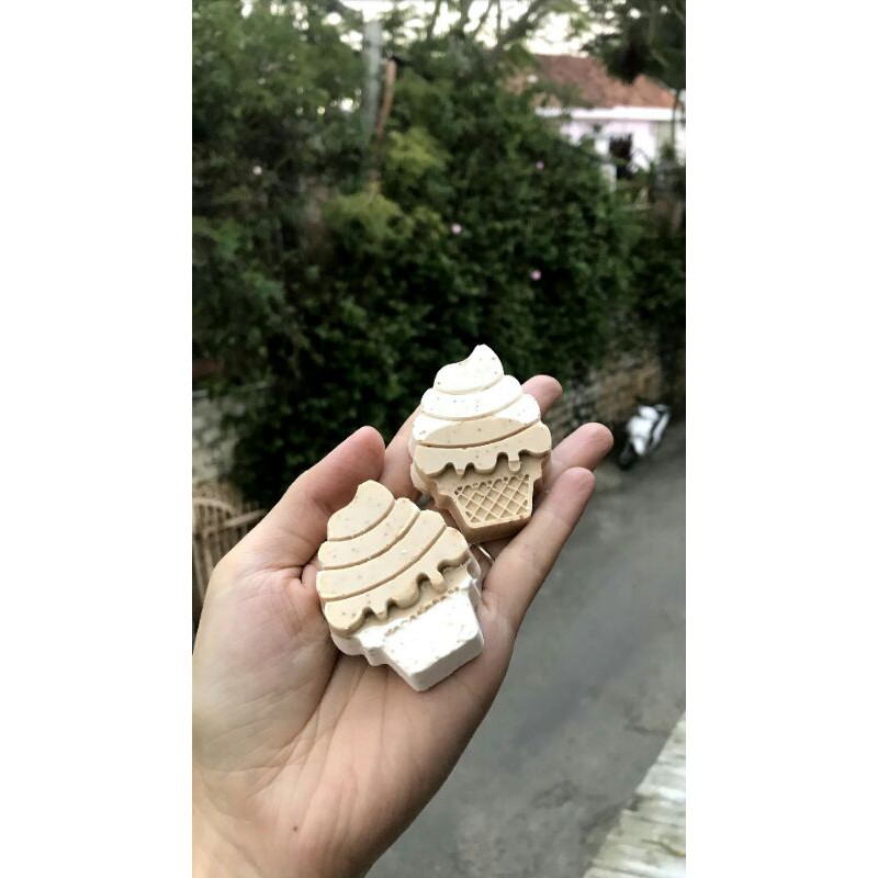 Xà phòng thủ công dưỡng da tạo hình kem ốc quế 🍦