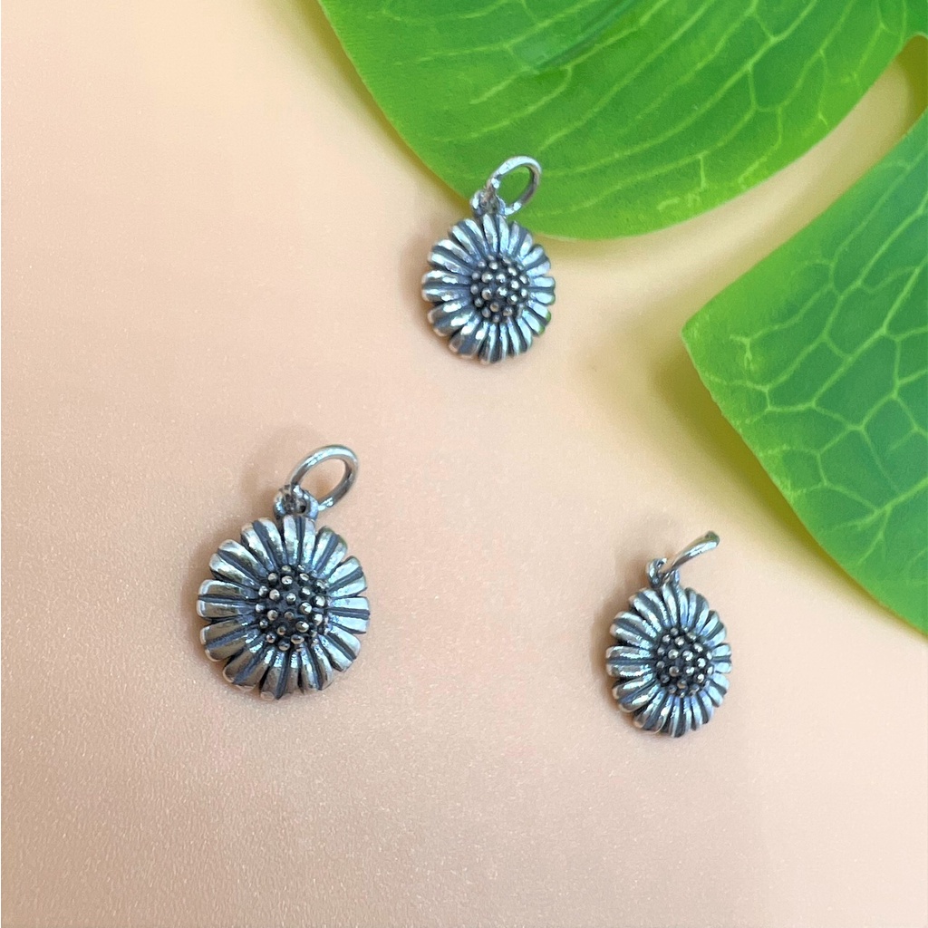 Charm móc treo hoa hướng dương bạc thái - Charm Bạc 925 - Mã CA295