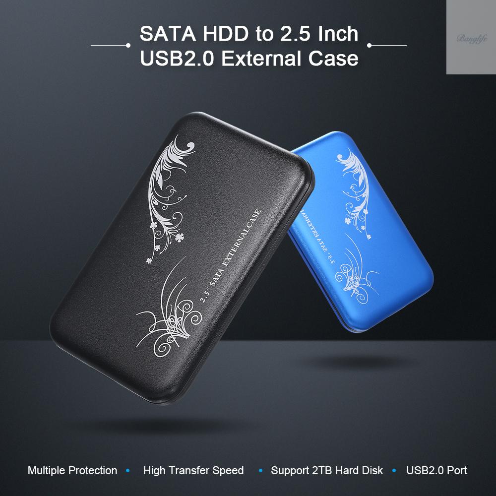 Hộp Đựng Ổ Cứng Ngoài 2.5 Inch Hdd Sata Hdd Sang Usb2.0 | BigBuy360 - bigbuy360.vn