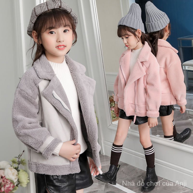 Thick warm velvet autumn winter girl jacket
