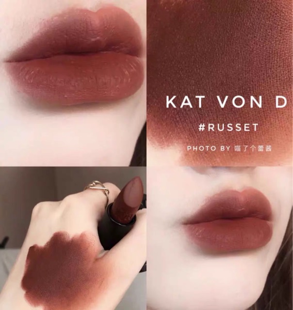 Son KAT VON D màu RUSSET- PUMPKIN- MISFIT