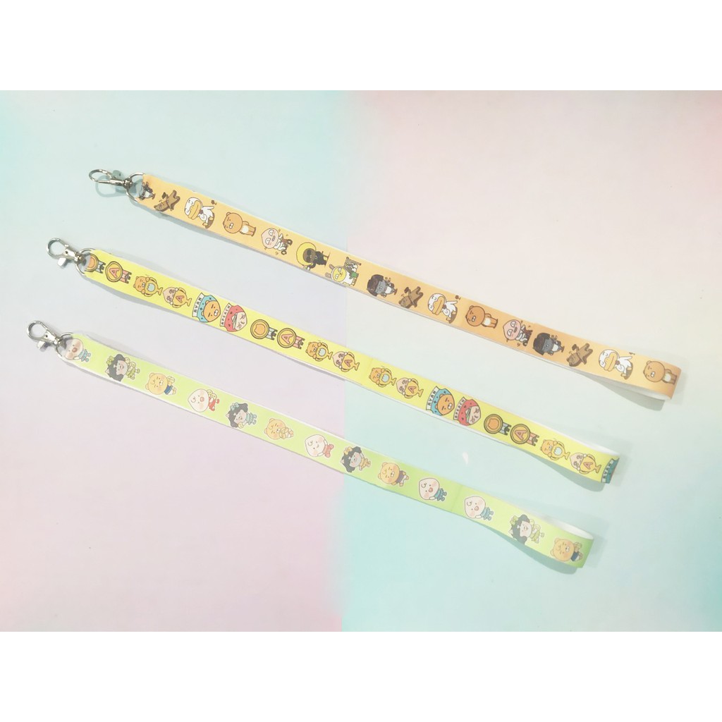 dây tag bé đào ST4I13 dây treo thẻ name tag strap loại dài 40cm cute hoạt hình dễ thương