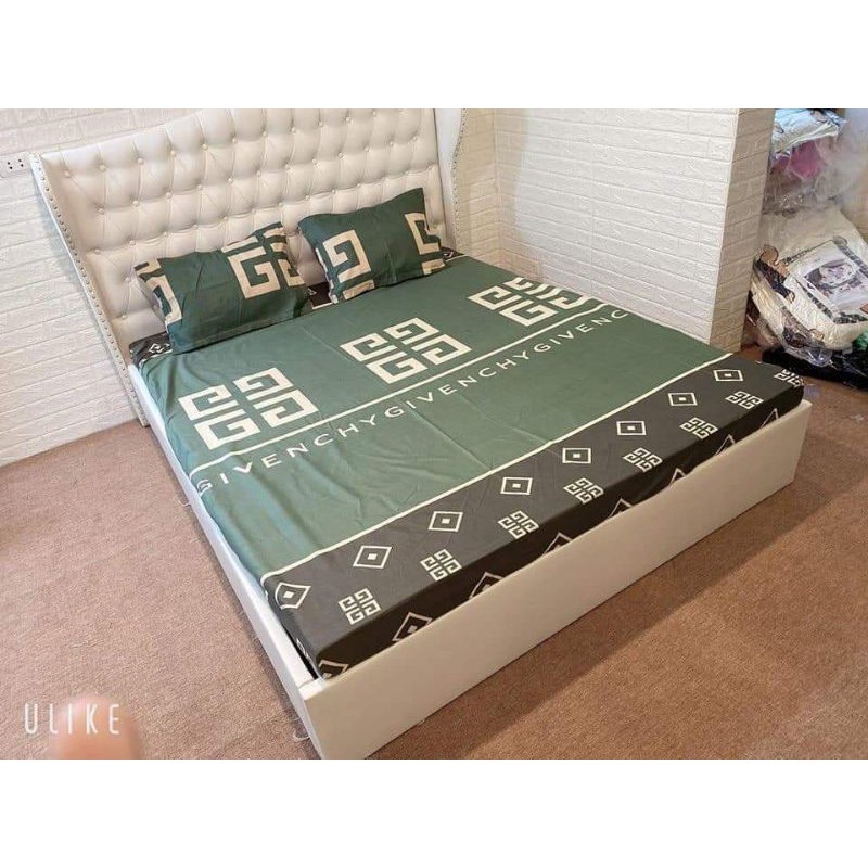 Trọn Bộ ga gối chải giường 3 món 1 ga chun 2 vỏ gối đầu như hình nhiều mẫu khách chọn mẫu thoải mái