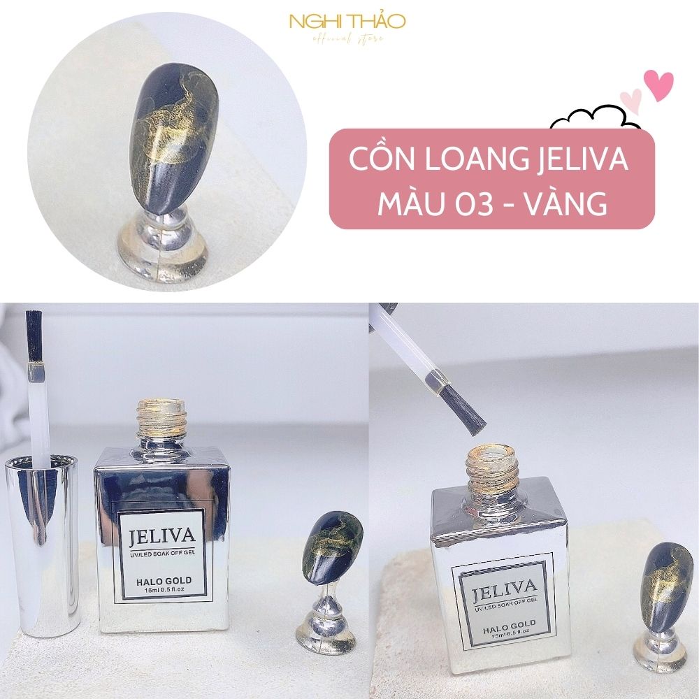 Cồn loang nail Jeliva NGHI THẢO 15ml