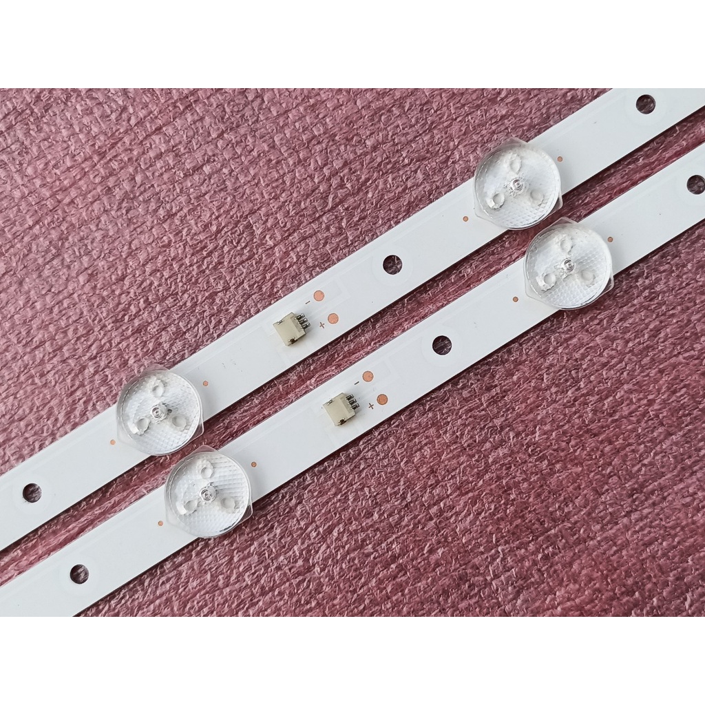 THANH LED TIVI ASANZO 24 25 INCH 25T350 VÀ CÁC ĐỜI MÁY KHÁC, HÀNG MỚI 100%, BỘ 2 THANH, MỖI THANH 6 BÓNG 3V, DÀI 44cm