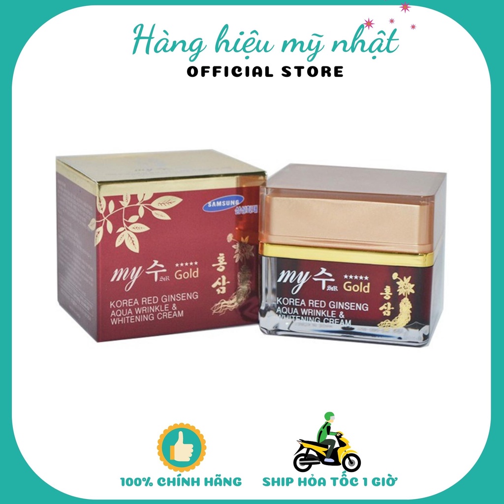 Kem trắng da chiết xuất nhân Sâm Ngày và Đêm My Gold 50ml [Chính Hãng Hàn Quốc]