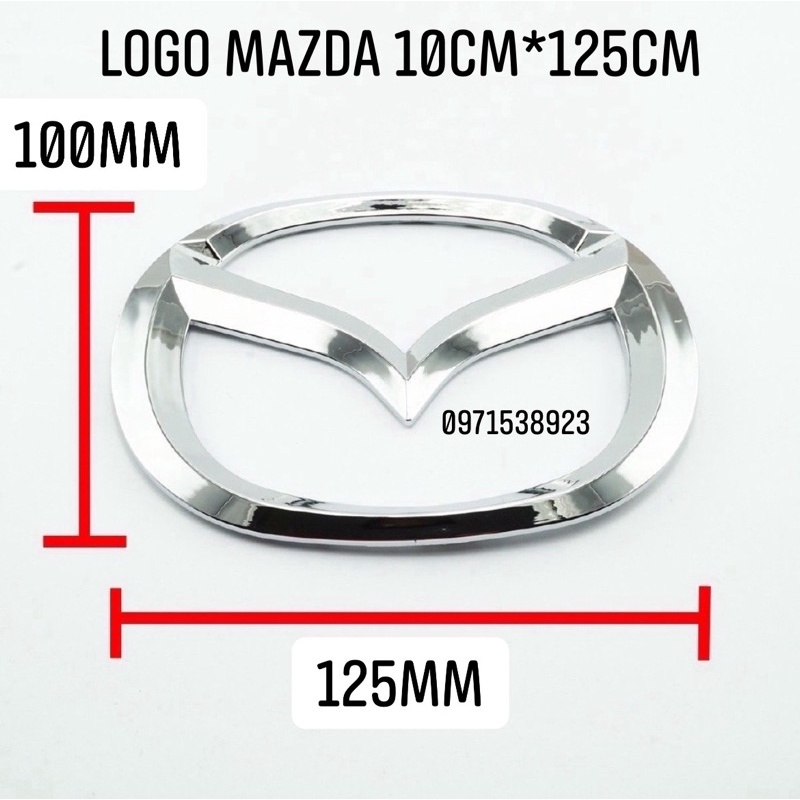 Logo MAZDA dán thân xe hàng cao cấp nhiều kích thước