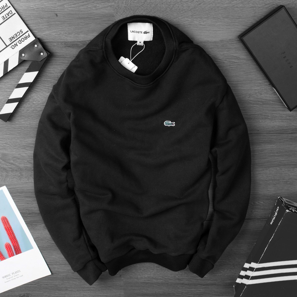 Áo Sweater nam cao cấp LA CỐT thu đông tay dài màu đen - Đỉnh Cao Thời Trang