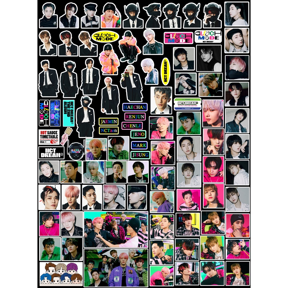 NCT DREAM Album Glitch Mode Stickers NCT27 Phone Luggage Tag Diy Sticker