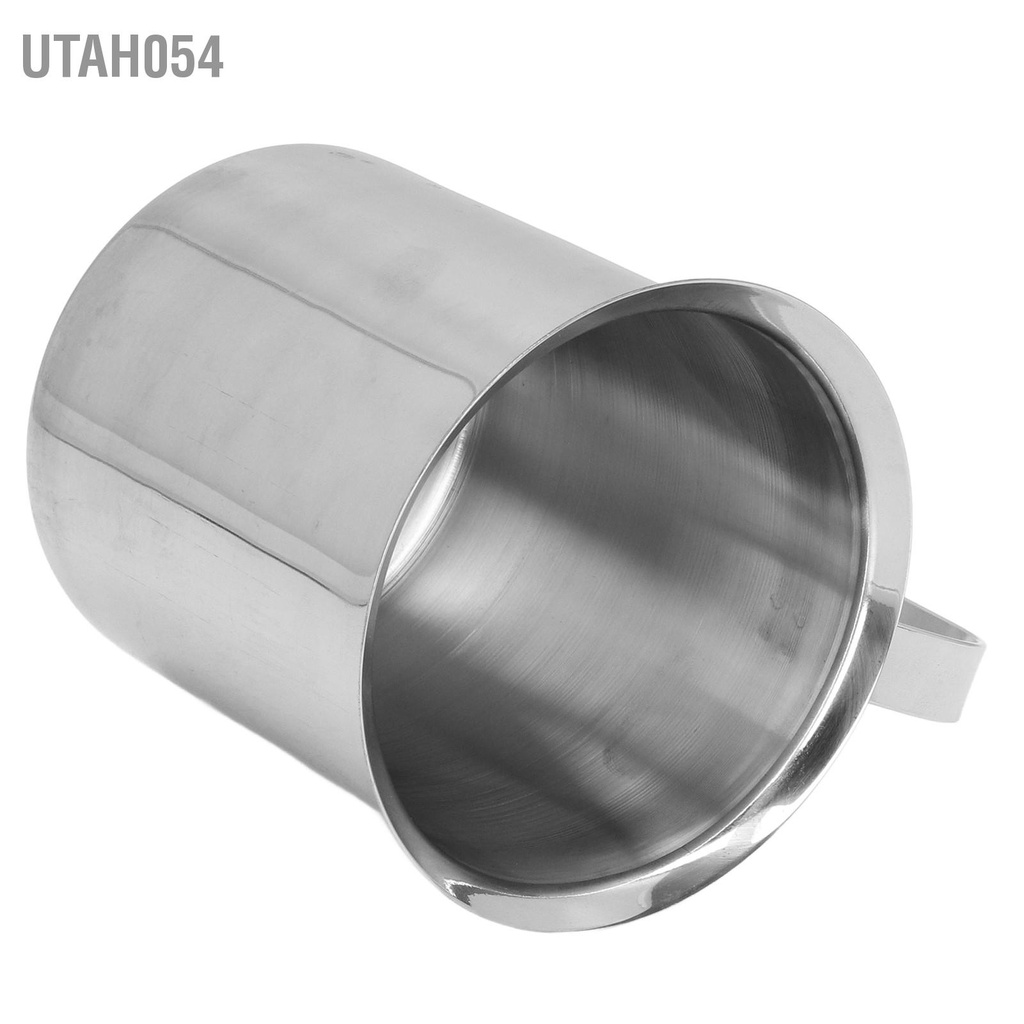 Utah054 Máy làm bọt sữa bằng tay 800ML hai lớp thép không gỉ tạo cho nhà bếp