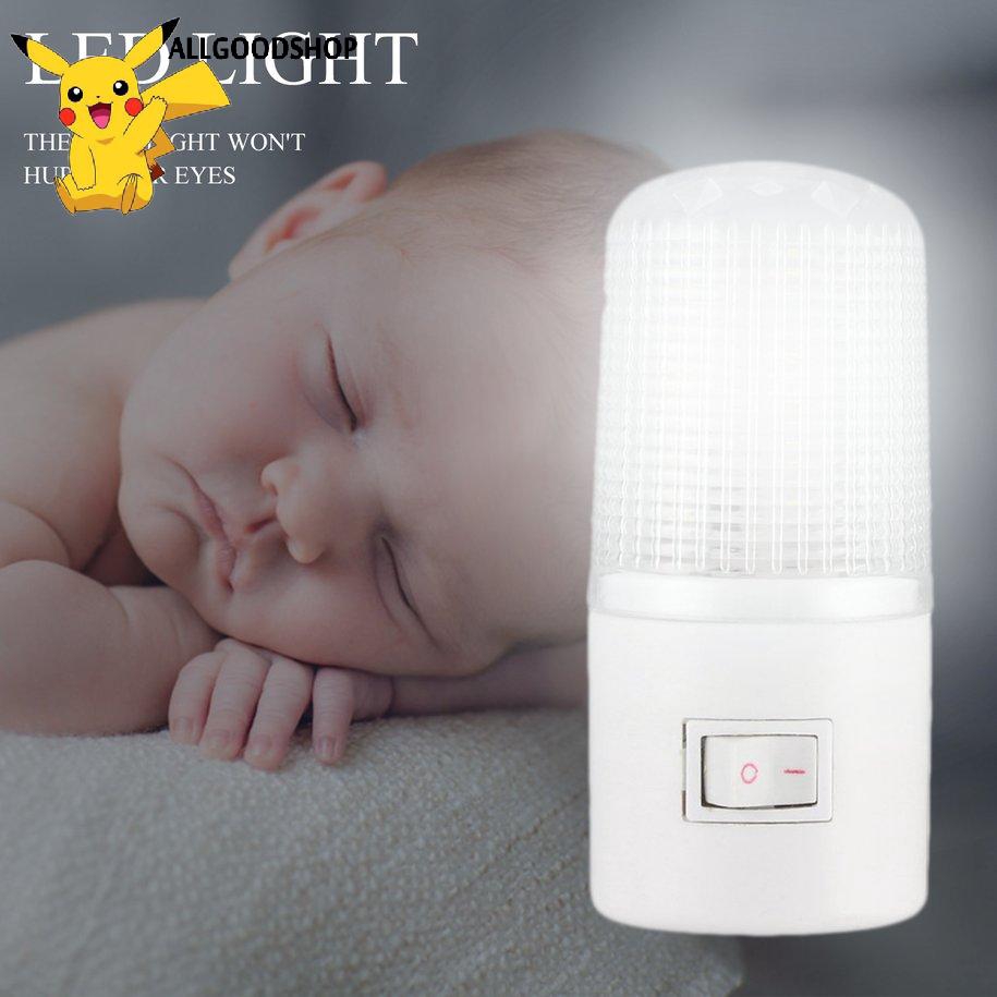 Đèn ngủ 1W gồm 4 bóng đèn LED có phích cắm tường hoặc phòng ngủ