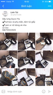 Dây lưng nữ full hộp sang chảnh