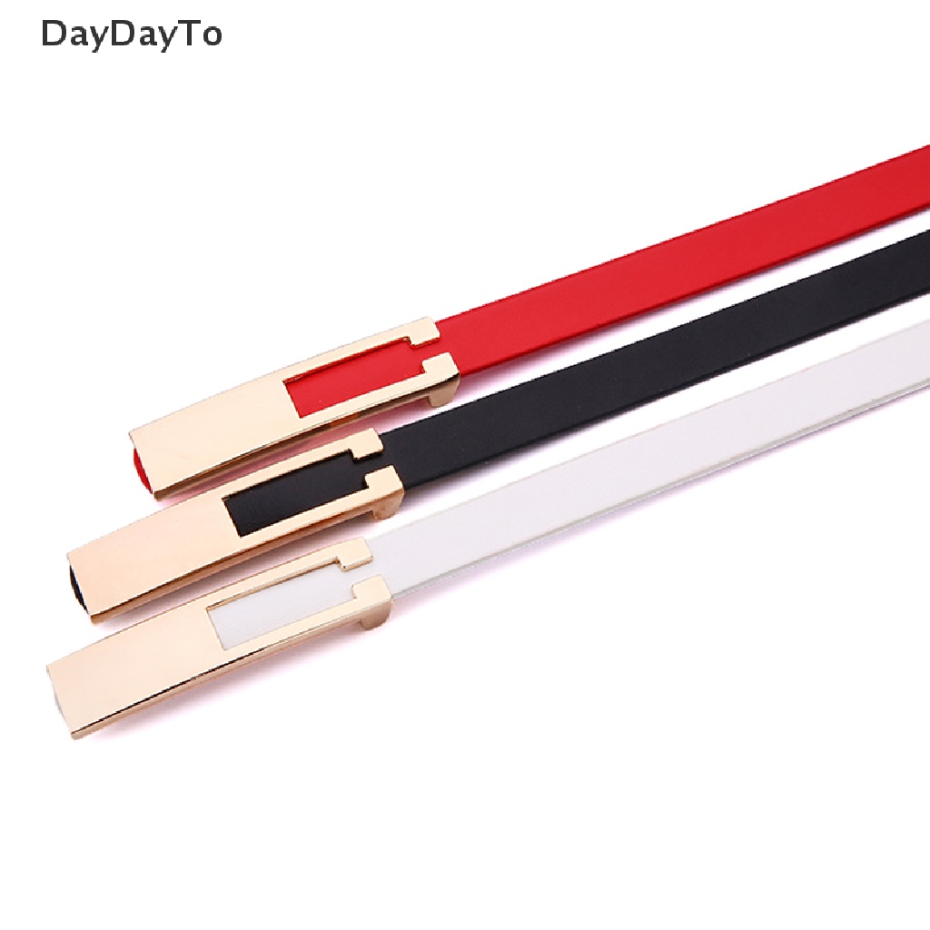 Thắt Lưng Mỏng Khóa Kim Loại Kiểu Cổ Điển Cho Nữ