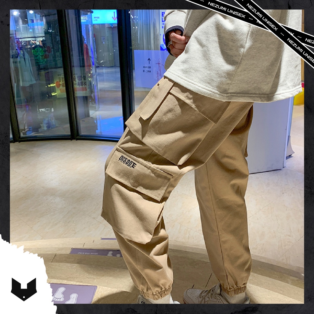 Quần jogger kaki túi hộp boxpant hiphop dance siêu ngầu unisex nam nữ