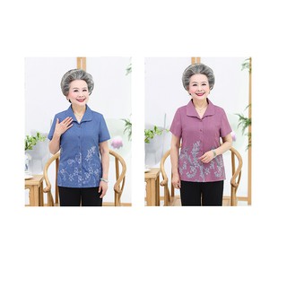 Bộ quần áo cho người già, hoa lan