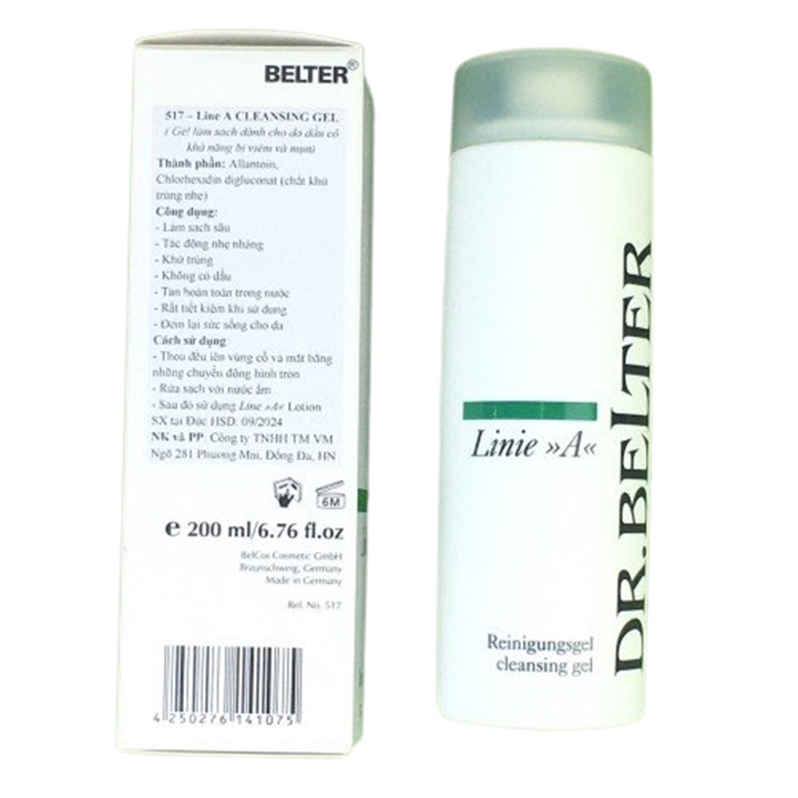 Gel Rửa Mặt Dr Belter Line A Cleansing Gel 200ml - Chính Hãng Đức