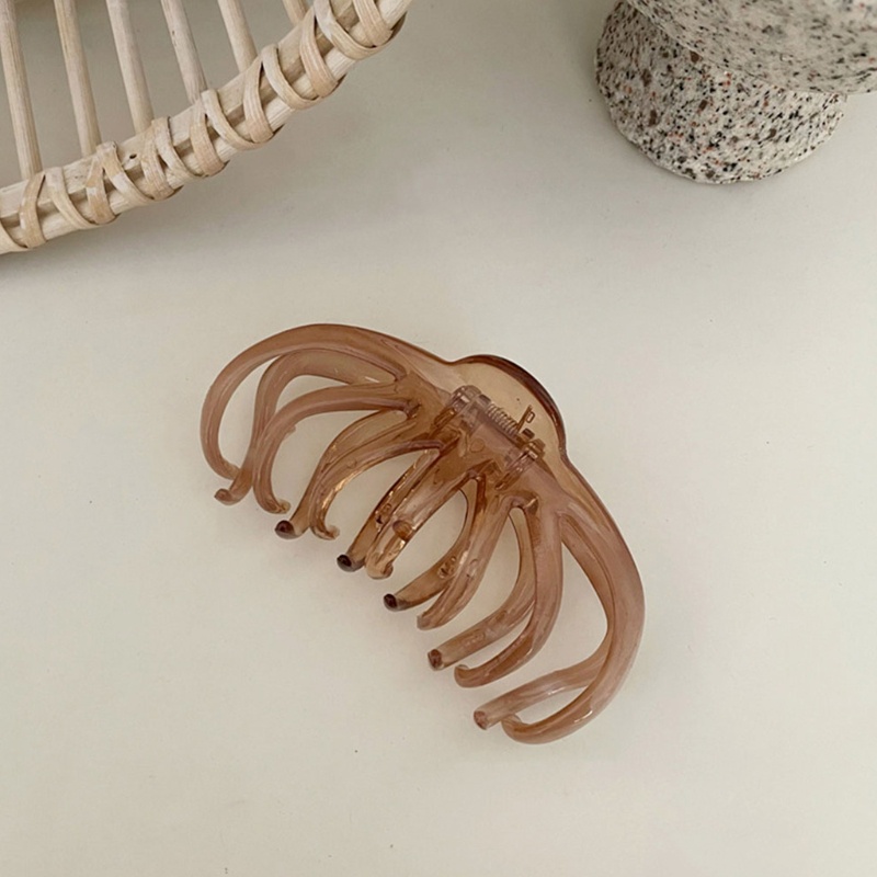 Kẹp Tóc Nhựa Trong Suốt Phong Cách Vintage Thời Trang