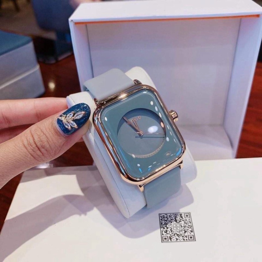 Đồng Hồ Nữ - GUOU Nữ GU1640 Dây sillicon Mặt Vuông mềm dẻo  - 4 màu #guou 2021 | BigBuy360 - bigbuy360.vn