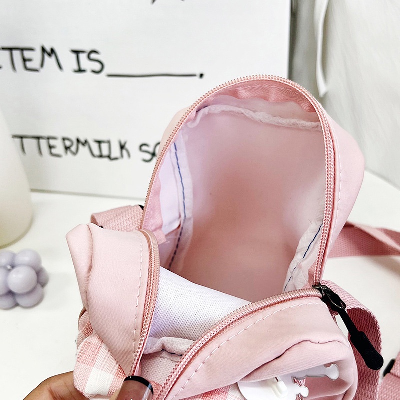 Túi Đeo Chéo Đựng Điện Thoại Vải Nylon Họa Tiết Hoạt Hình Dễ Thương
