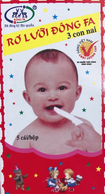 Rơ lưỡi/ Tưa lưỡi trẻ em Đông PhaFREESHIP(bịch 10 hộp- 50cái)