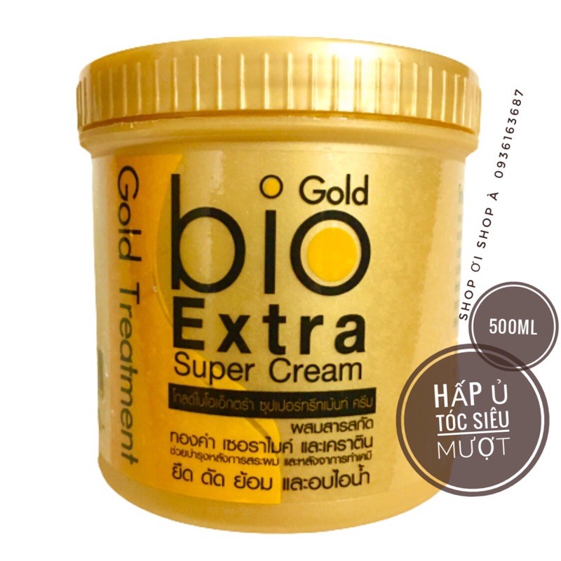 🌸 Ủ Tóc Siêu Mượt BIO EXTRA GOLD TREATMENT 500ml Thái Lan