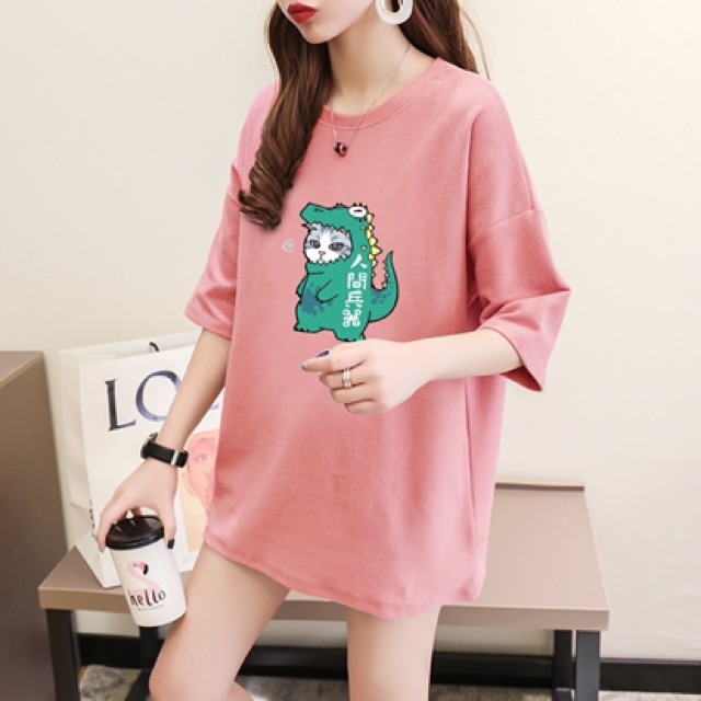 Áo tay nỡ  mèo dáng suông
