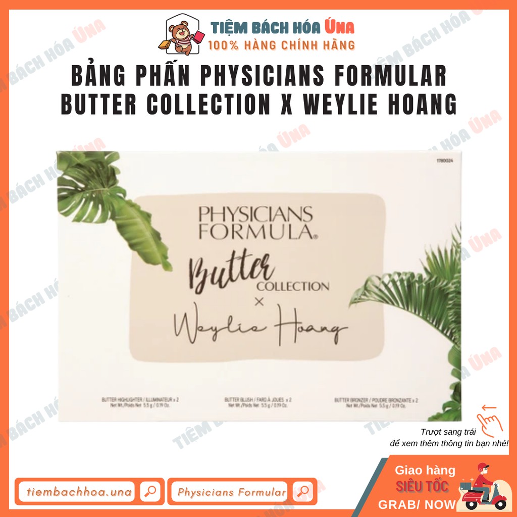 Bảng phấn tạo khối, má hồng, hightlight 6 ô PHYSICIANS FORMULA BUTTER COLLECTION X WEYLIE HOANG | BigBuy360 - bigbuy360.vn