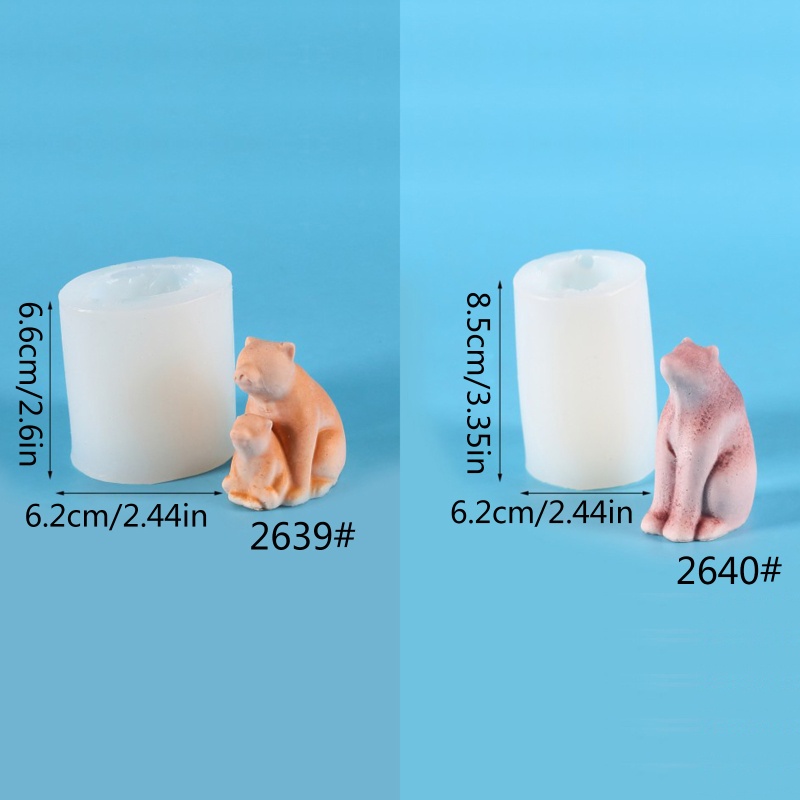Khuôn Làm Nến / Bánh Mousse / Socola Hình Gấu 3D