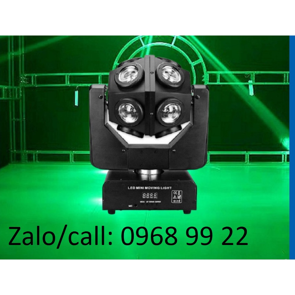 Đèn Moving 12 Mắt Xoay 360 Phù Hợp Lắp Đặt Tậ Các Phòng bay | Sân Khấu | Sự Kiện | KARAOKE | Quán Bar