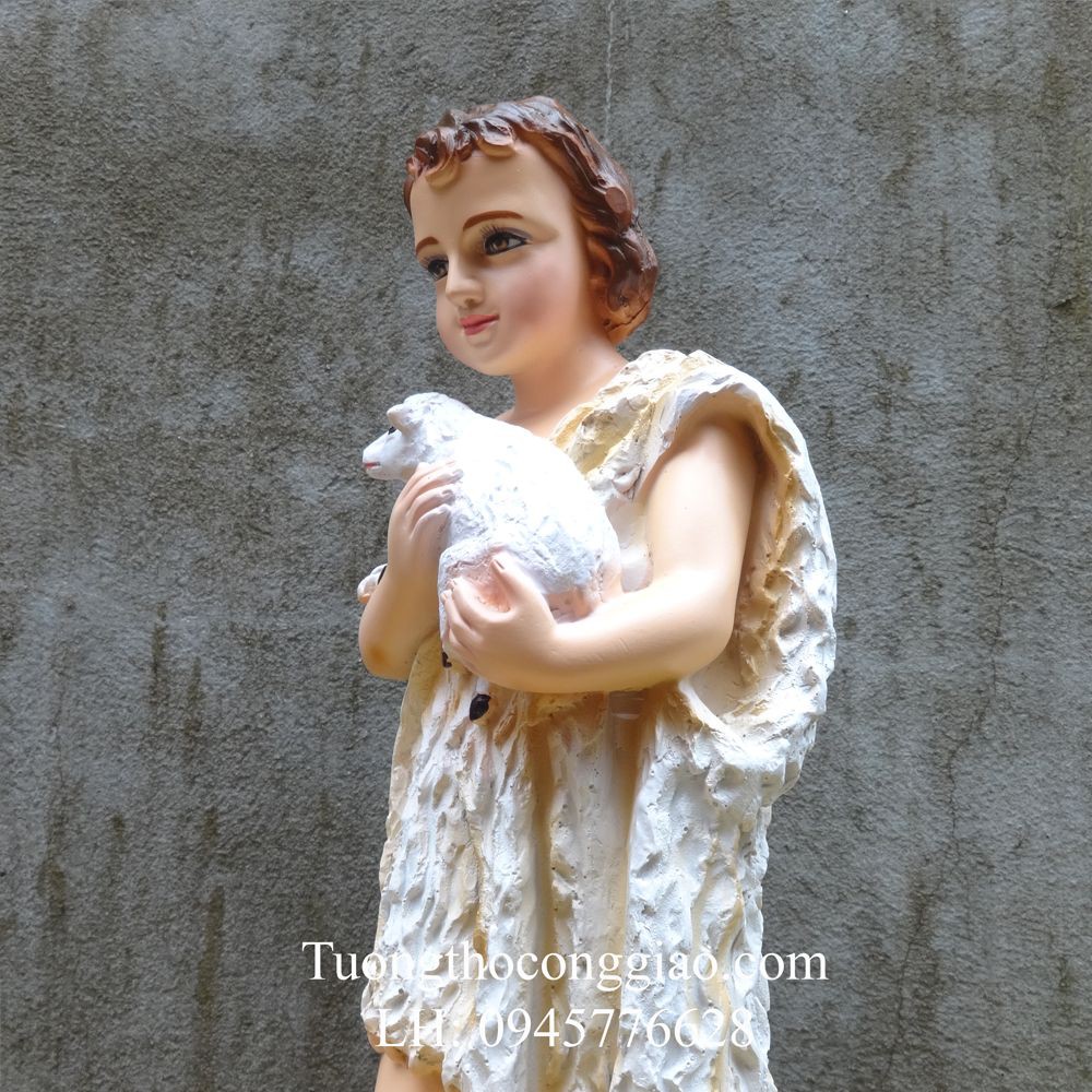 Tượng Thánh Gioan Baotixita  50cm composite