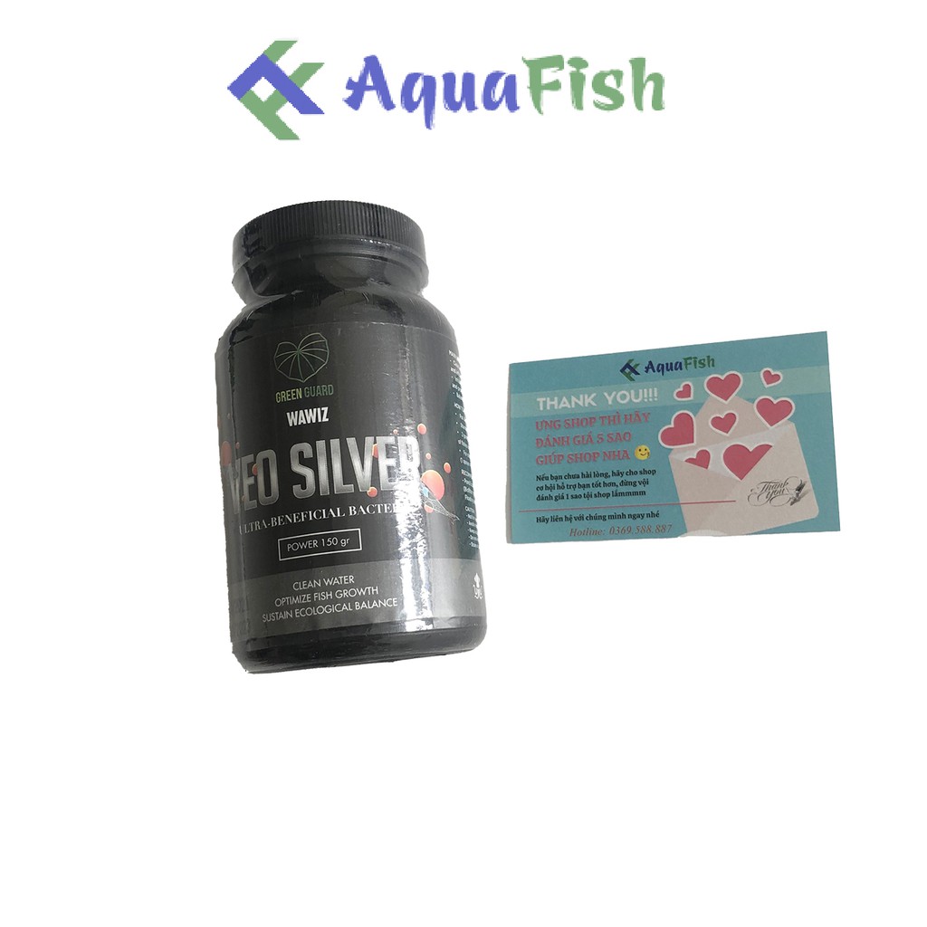 Men Vi Sinh Wawiz VEO SILVER 150gr Giúp Cung Cấp Vi Sinh Làm Trong Nước Bể Cá, Hồ Cá Koi