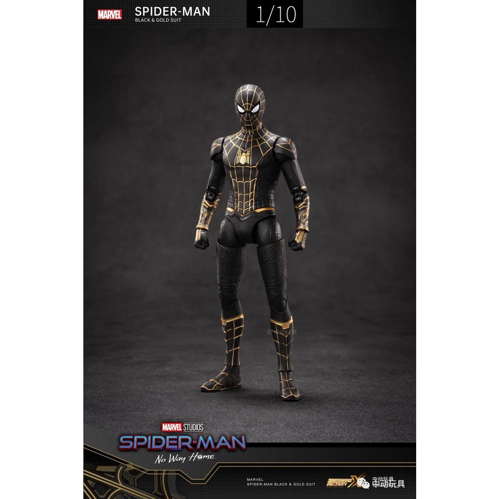 Mô hình Spider Man bản Black Gold Suit No Way Home ZD Toys